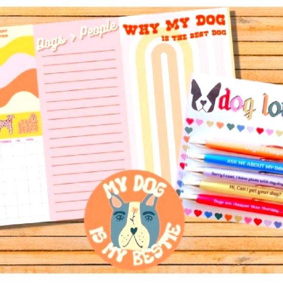 Other - Dog Lovers Pen and Notepad Gift Set. Ballpoint Pens. Gifts. Humor Gifts. Writing